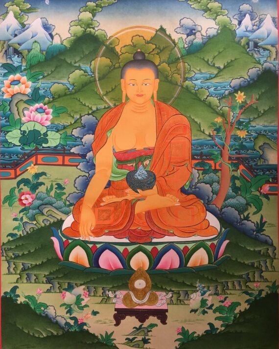Majestic Lord Buddha Thangka