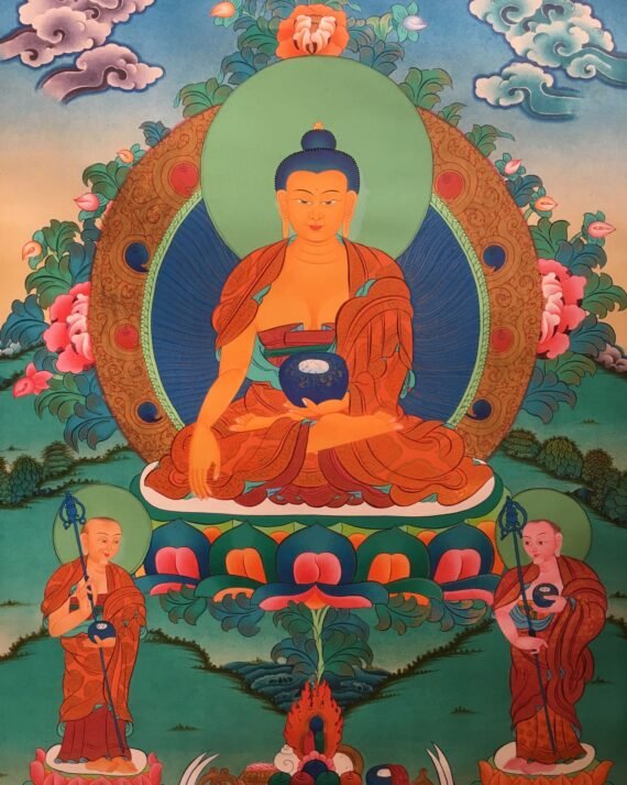 Lord Shakyamuni Tibetan Thangka