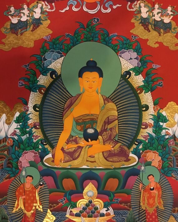 Hand Painted Shakyamuni Buddha Thangka